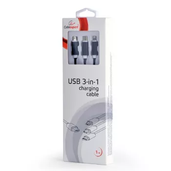 USB 2.0 laidas Gembird CC-USB2-AM31-1M — USB A jungtis, 1 m, juodas