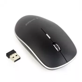 Belaidė optinė pelė GEMBIRD MUSW-4BS-01, tyli, juoda