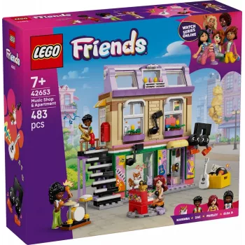 LEGO FRIENDS 42653 Muzikos parduotuvė ir butas