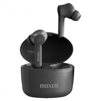 Ausinės belaidės Bluetooth Maxell Bass 13 Sync Up, juodos, su įkrovimo dėklu