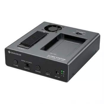 Docking stotelė GrauGear G-M2ST235-CL, skirta M.2 NVMe/SATA SSD ir 2,5/3,5 col. HDD