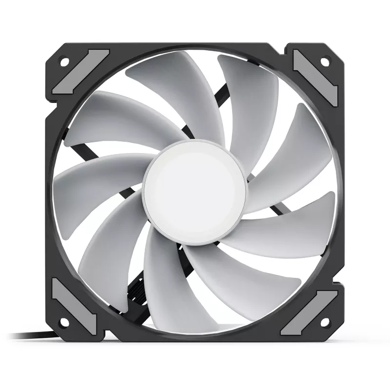 SHARKOON Shark Mirror RGB PWM Reverse 120mm ARGB ventiliatorius - juodas