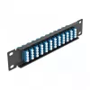 Patch Panel 1U 10 inch DeLOCK 66776 12x LC Quad mėlynas