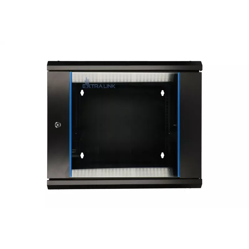 Extralink Rackmontuojama spinta 9U 600x600 AZH Juoda, sieninė, varstoma