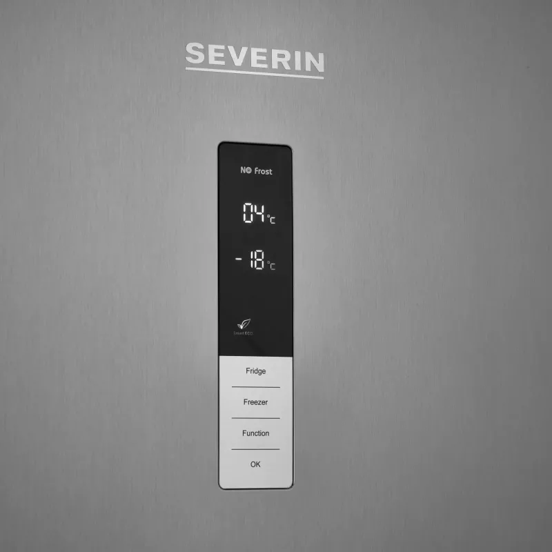 Šaldytuvas su šaldikliu Severin KGK 8943 317 L nerūdijantis plienas