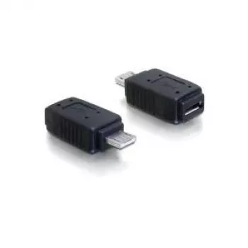 Adapteris USB micro-A+B lizdas į USB micro A kištuką DeLOCK 65032 juodas