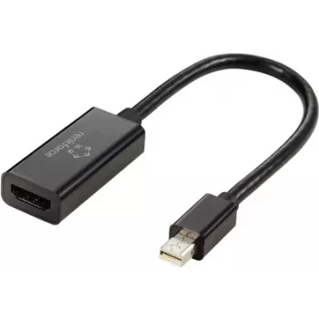 Renkforce Mini-DisplayPort adapterio laidas HDMI-A lizdas 0,55 m juodas RF-5947252 su paauksuotais kontaktais