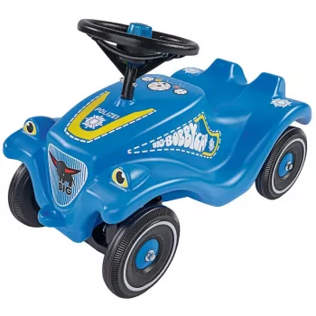 Vaikiškas stumiamas automobilis Simba-Dickie BIG Bobby-Car Classic Policija, plastikinis, 4 ratai, nuo 1 m.