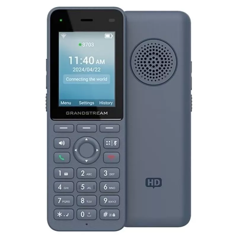 IP telefonas Grandstream Networks WP8256 antracitas 3 linijos LCD Wi-Fi