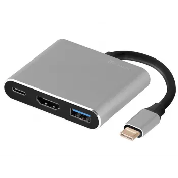 Adapter TRACER A-1, USB-C į HDMI 4K, USB 3.0, PD 100W