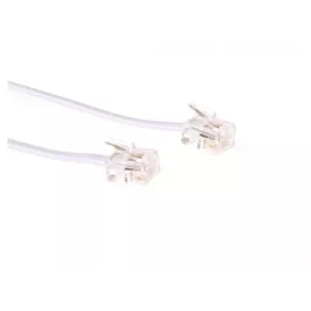 Telefono laidas Microconnect MPK181W RJ11 RJ11 1m baltas