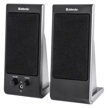 Staliniai garsiakalbiai DEFENDER SPK-170 2.0, 4 W RMS, laidinis USB 5 V, 3,5 mm, juodi