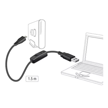 USB kabelis DeLOCK 84803 USB 2.0 1,5 m USB A Micro-USB B juodas