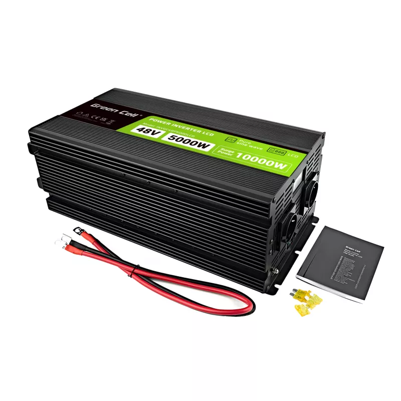LCD keitiklis 48V 5000W/10000W grynas sinusas su ekranu