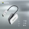 Varta 16618 – Segtuvinis žibintuvėlis, juodas-sidabrinis, LED, 9 lm