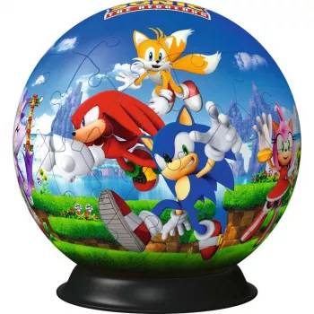 3D dėlionės rutulys Ravensburger Sonic the Hedgehog, 72 detalės, modelis 11592