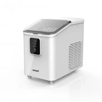 Nešiojamas ledo gaminimo aparatas PRIME3 SIM31 – 1,7 L bakas, 12 kg/24h, 120 W, R600A, sidabrinis