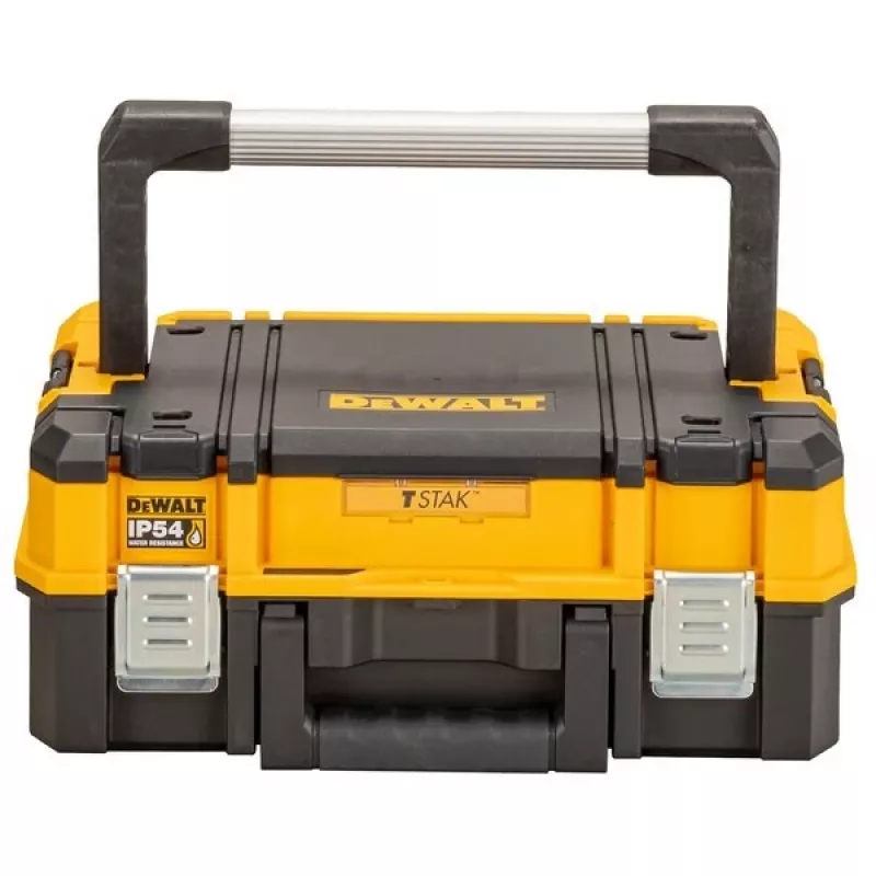 Dėklas įrankiams DeWalt DWST83344-1, vandeniui atsparus, geltonas, 440×183×332 mm, 2 rankenos, užrakinimas