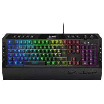Sharkoon Skiller SGK5 klaviatūra žaidimams USB QWERTZ vokiška juoda