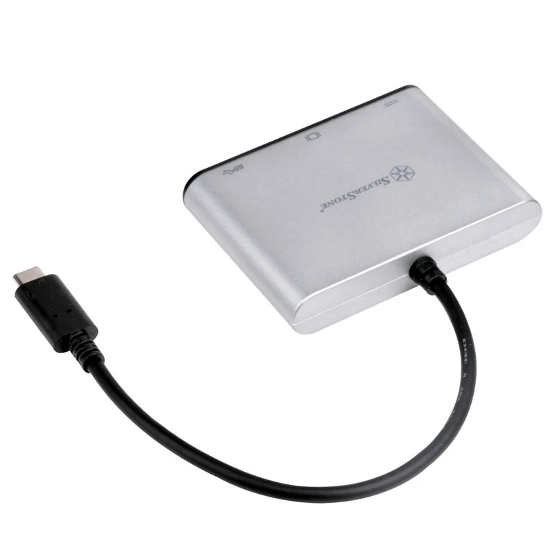 SilverStone SST-EP06C USB 3.1 Type-C į VGA / USB Type-C / USB Type-A adapteris-šakotuvas