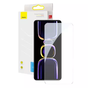 Grūdinto stiklo apsauginis stikliukas Baseus, skirtas Redmi K60 / K60 Pro, 0,3 mm storio