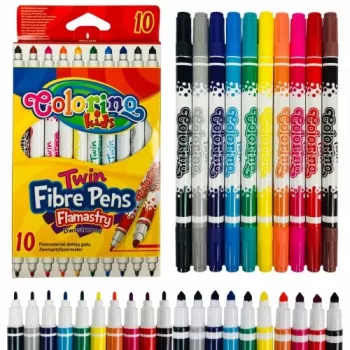 Colorino Kids dviejų galų flomasteriai 10 spalvų