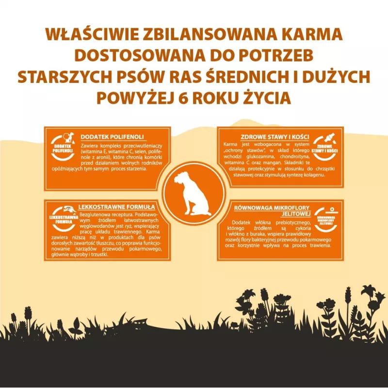 PUPIL Premium Light&Senior Vidutinių ir didelių veislių šunims su kalakutiena ir ryžiais - sausas šunų maistas - 12kg