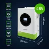 Hibridinis saulės inverteris Off-Grid 6200W | 120A QOLTEC