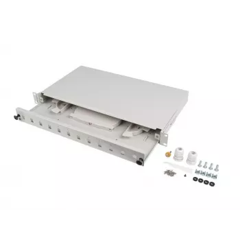 Patch panel Lanberg FOP1-12SS-LDS pilka ABS plienas 19 colių
