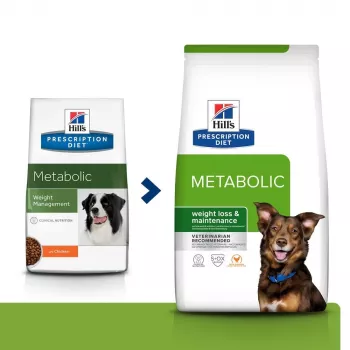 HILL'S PRESCRIPTION DIET Canine Metabolic sausas šunų ėdalas su vištiena 12 kg