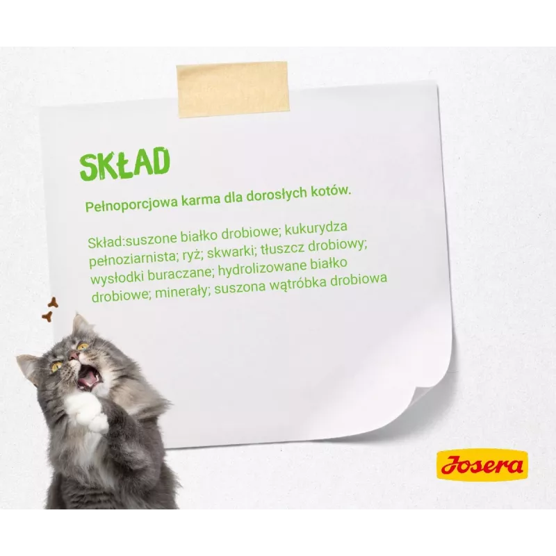 Sausas kačių ėdalas JOSERA SensiCat 10 kg – vištiena, 33% baltymų, 18% riebalų, suaugusioms katėms su jautriu virškinimu