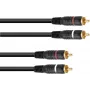 Audio kabelis RCA (Cinch) Omnitronic 2x2, 0,6 m, model 30209354