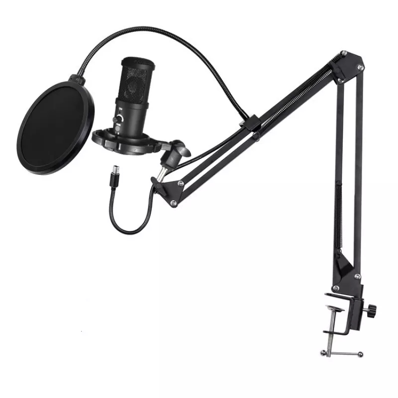 Studijinis mikrofonas Easypix 62021 Juodas