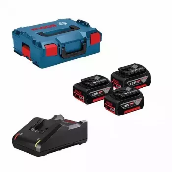 Atsuktuvas BOSCH akumuliatorinis 18V 5.0Ah x3 + Įkroviklis GAL 18V-40 + LB 0615990L3T OEM
