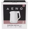 AENO EK2 elektrinis virdulys: 1850-2200 W, 1,5 l, Strix, dvigubos sienelės, neįkaitantis korpusas, automatinis išsijungimas, apsauga nuo virimo be vandens