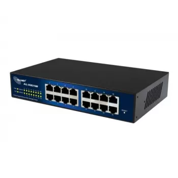 Valdomas jungiklis ALLNET 112534 L2 Gigabit Ethernet 16 prievadų 19 inch juodas