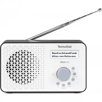 TECHNISAT VIOLA 200 balta/juoda HD DVB‑S2 imtuvas