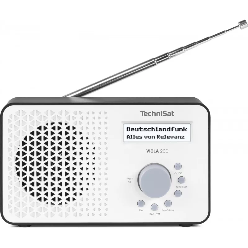 TECHNISAT VIOLA 200 balta/juoda HD DVB‑S2 imtuvas