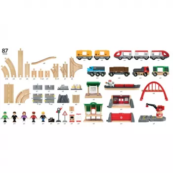 Traukinys BRIO 33052 – žaidimų transporto priemonė / bėgiai