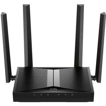 Stalinis maršrutizatorius Cudy WR3600 Dviejų juostų „Wi‑Fi 7“ (802.11be), iki 2882 Mbps, 4× Gigabit LAN, 1× WAN, Juodas