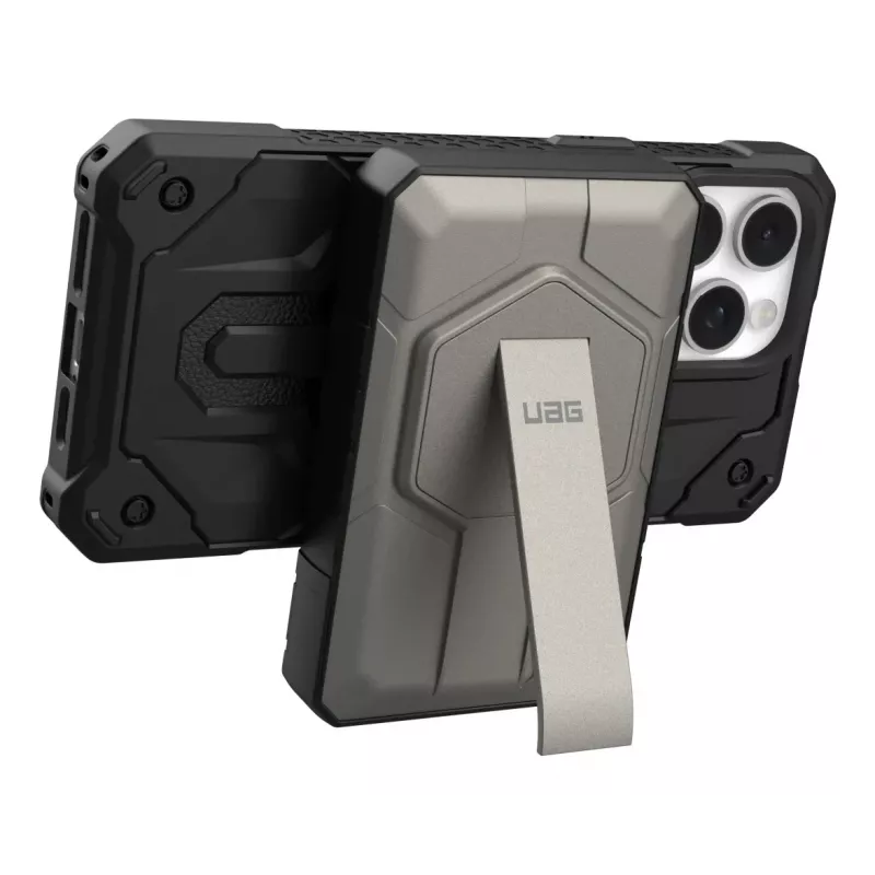 Urban Armor Gear 9B4411114036 nešiojamas akumuliatorius 10000 mAh su belaidžiu įkrovimu, juodos ir titano spalvos