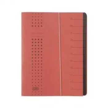 ELBA chic-išplečiamas aplankas, A4, raudonas, skyriai 1–12, kartonas (42496 RO)