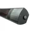 TunaBone TB2580W-01 | Elektrinis sieninis infraraudonųjų spindulių terasinis šildytuvas | 2500 W | 3 galios lygiai | iki 25 m² | Juoda | IP55