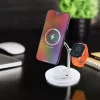 Belaidis stalinis įkroviklis Tellur TLL151391 3in1 MagSafe greitasis įkrovimas telefonui, laikrodžiui ir ausinėms