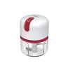 Beper P102ROB050 USB būdu kraunamas maisto smulkintuvas, 0,25 L, 30 W, baltas/raudonas