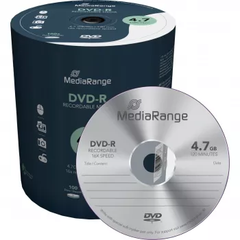 MediaRange MR442 DVD-R 4.7 GB tušti diskai, 100 vnt.