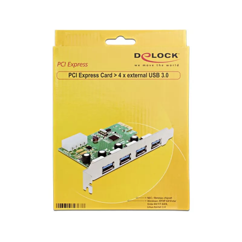 Vidinė USB 3.2 Gen 1 adapterio plokštė DeLOCK 89363
