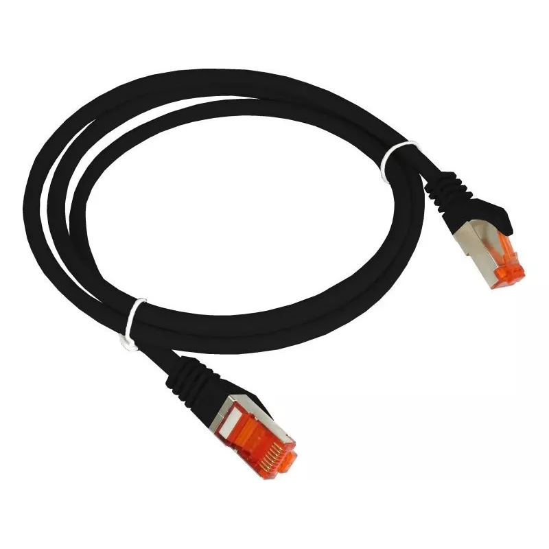 Alantec KKS6CZA0.5 Patch-laidinys F/UTP kat.6 PVC 0,5 m juodas