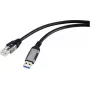 Renkforce USB tinklo adapterio kabelis [1x USB 3.2 Gen 1 kištukas A (USB 3.0) – 1x RJ45 kištukas] 3,00 m aliuminio kištukas (RF-6055788)