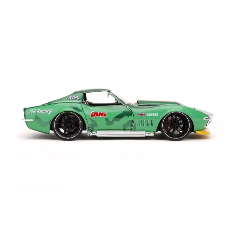 Automobilis Jada Toys Street Fighter 1969 Chevrolet 1:24 Metalinis Žalias
